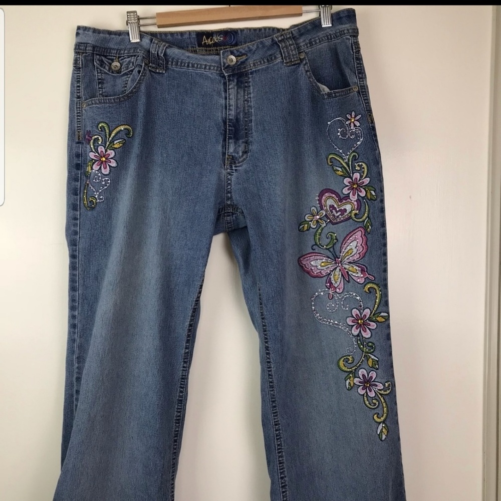 Angels stretch comfy jeans with bling!